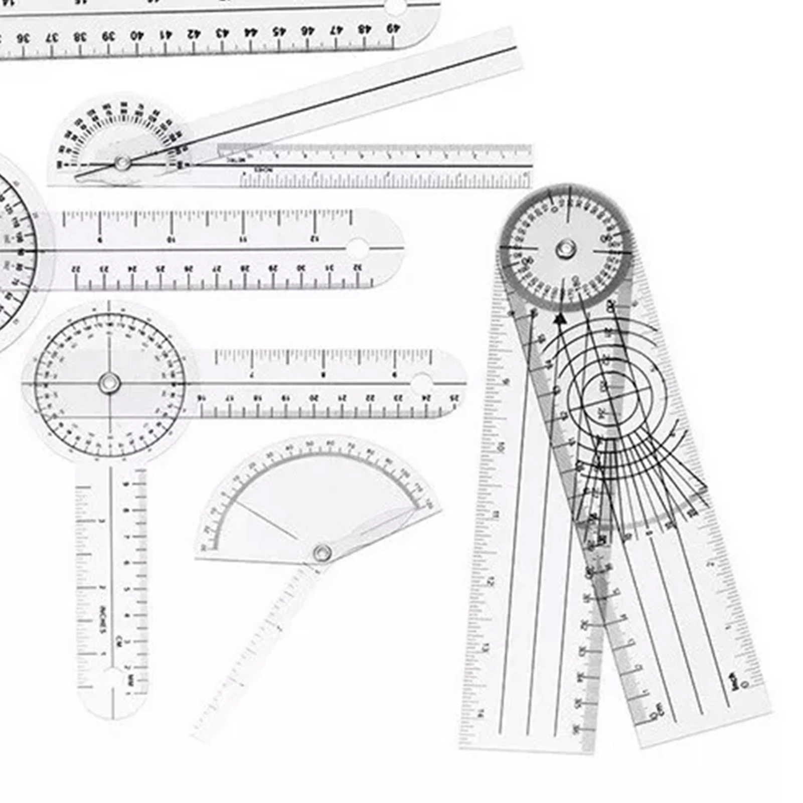 6PCS Medical Goniometer Set PV – обзор и цена Ruler Set Transparent