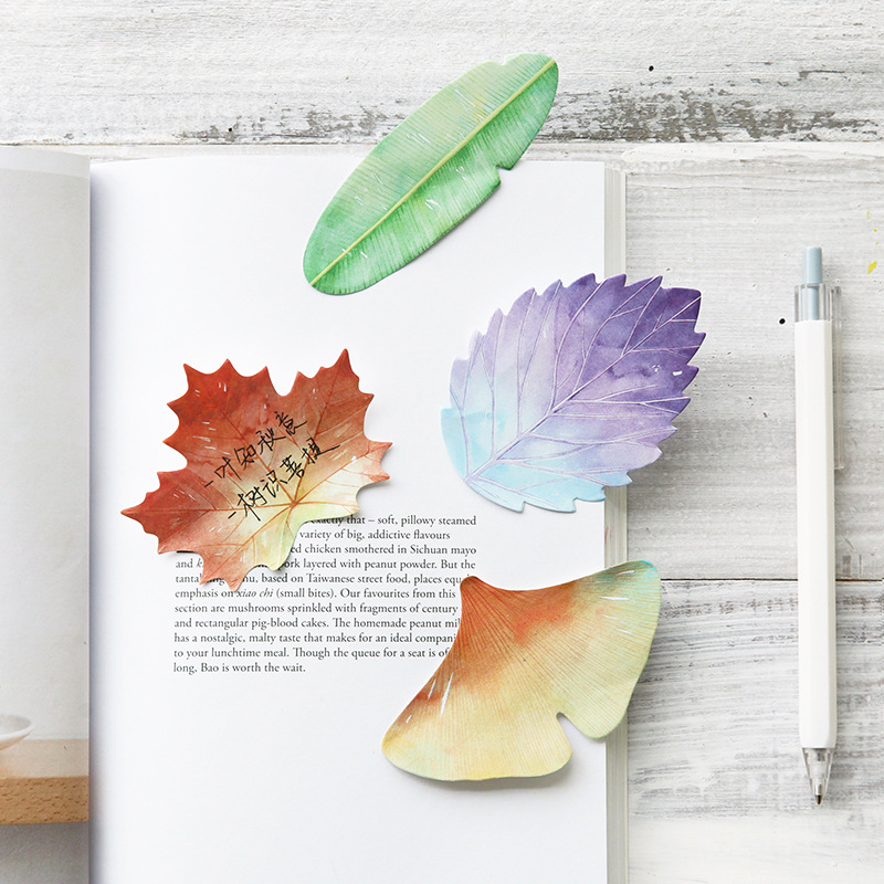 30 Pcs Leaf Sticky notes Plann – обзор и цена Office Stationery Supply List