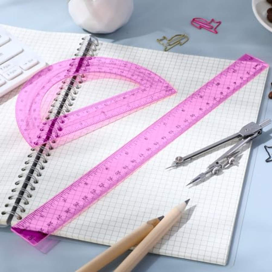3 Pcs Plastic Ruler 6 Inch Pro – обзор и цена Ruler Set Transparent