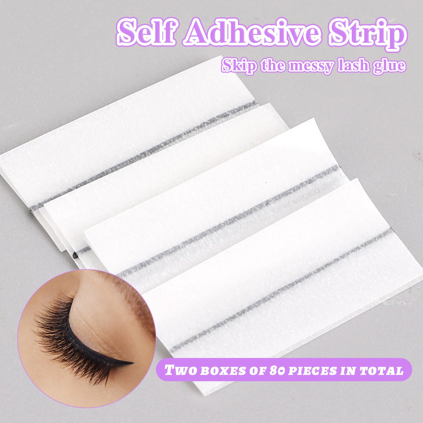 80PCS Eyelash Adhesive Strips, – обзор и цена Glue Stick Pack