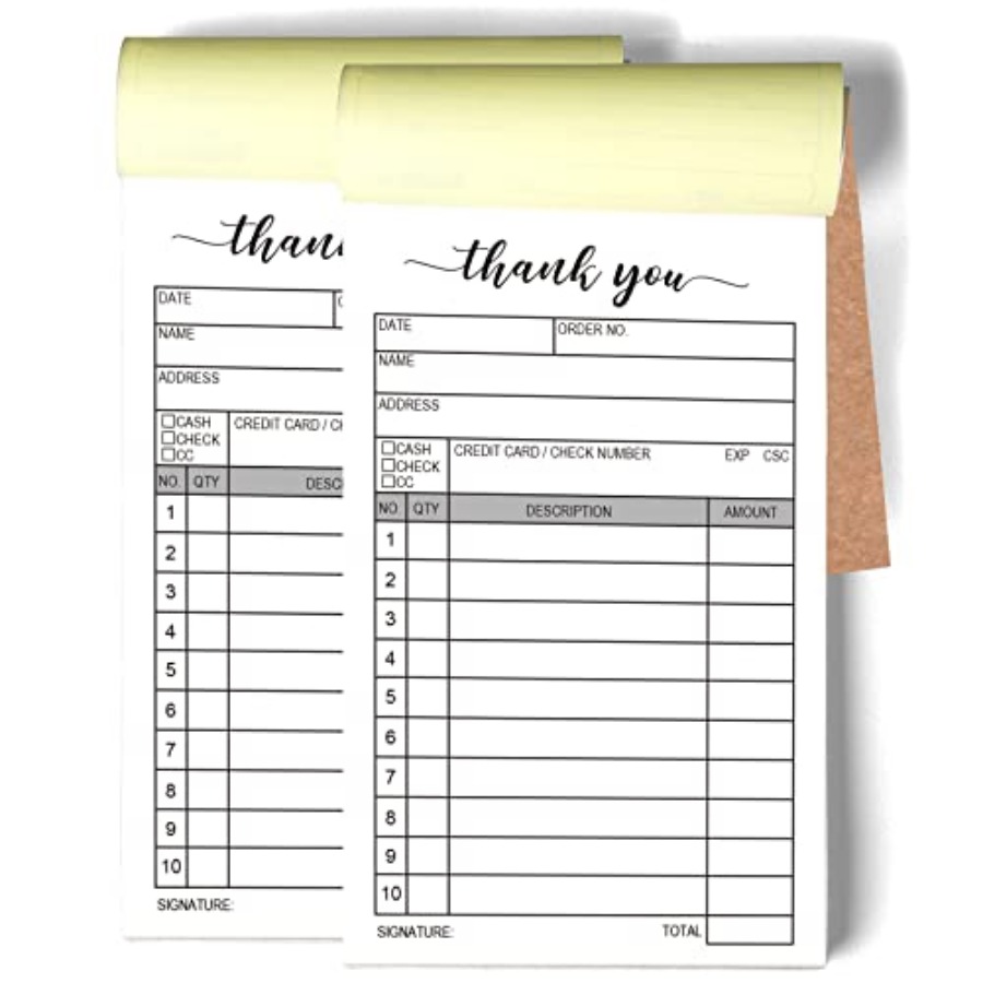 Thank You Receipt Book, 2 Pack – обзор и цена Carbon Copy Book