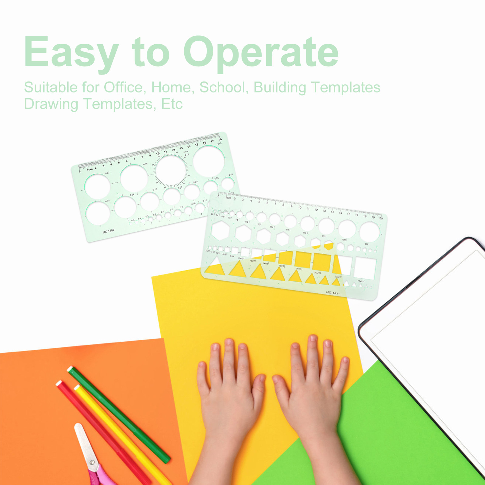 2Pcs Transparent Drawing Templ – обзор и цена Ruler Set Transparent