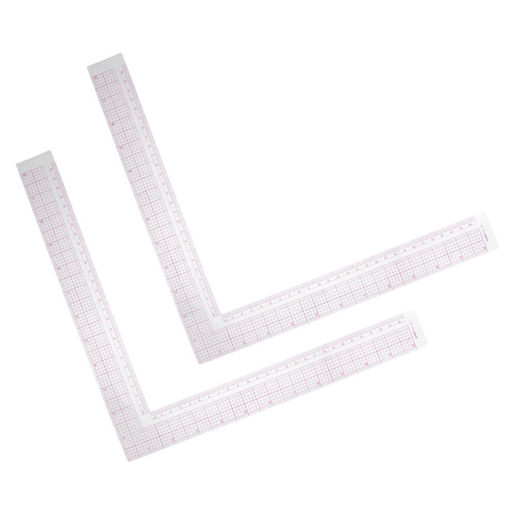 2Pcs Compact Clothing Design R – обзор и цена Ruler Set Transparent