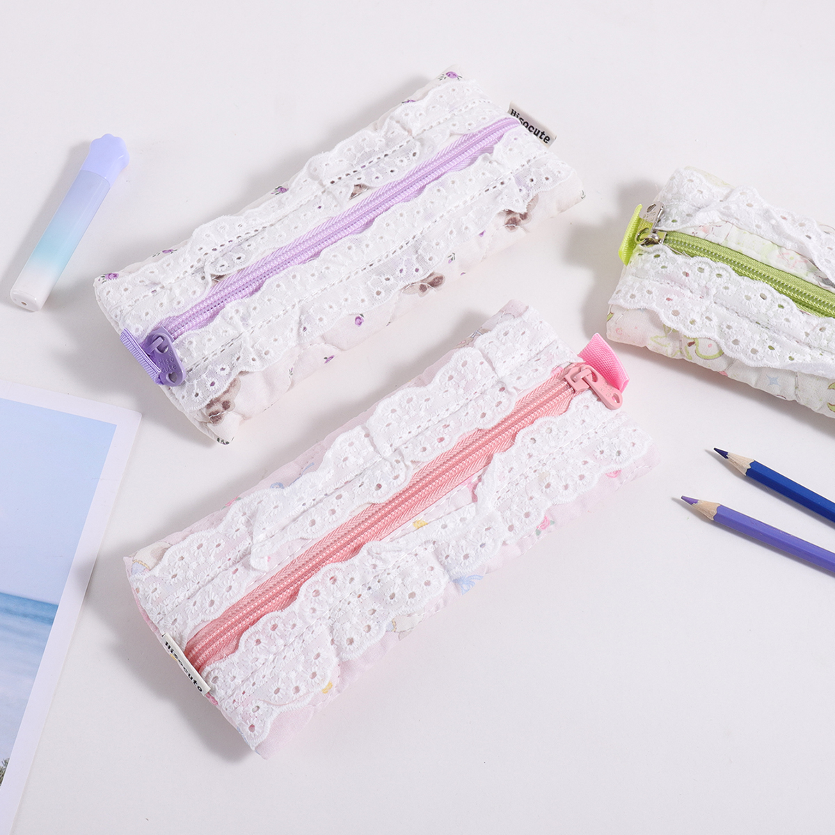 1 pc embroidered lace pencil b – обзор и цена Stationery Office And School Supply Stores