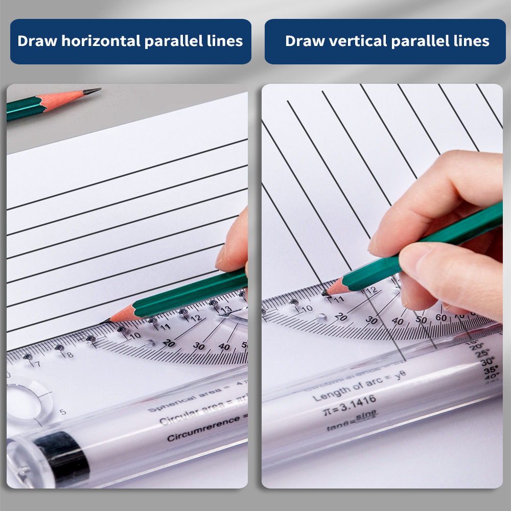 30cm Transparent Parallel Roll – обзор и цена Ruler Set Transparent