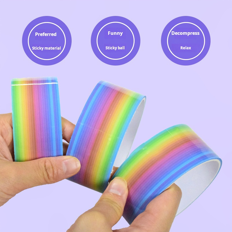 1pcs Rainbow Balls Sticky Ball – обзор и цена Glue Stick Pack