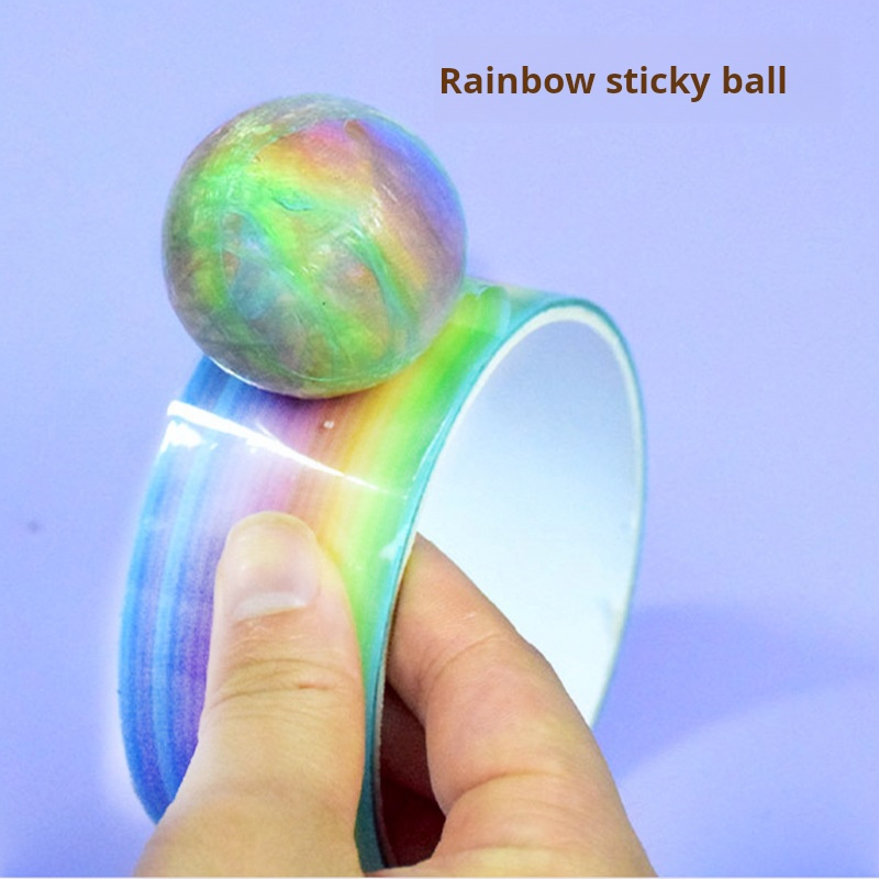 1pcs Rainbow Balls Sticky Ball – обзор и цена Glue Stick Pack