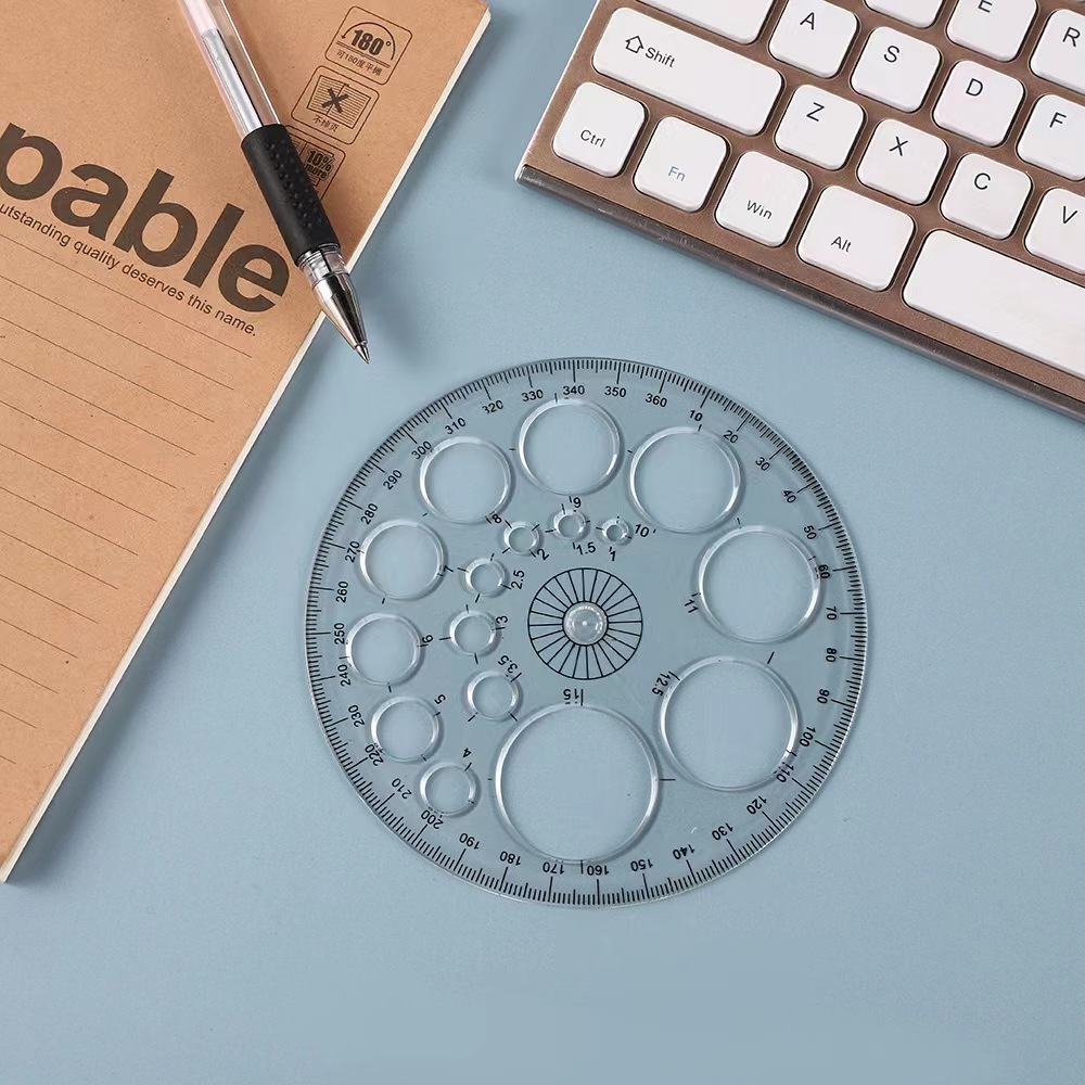 1pc Full Circle Protractor Col – обзор и цена Ruler Set Transparent