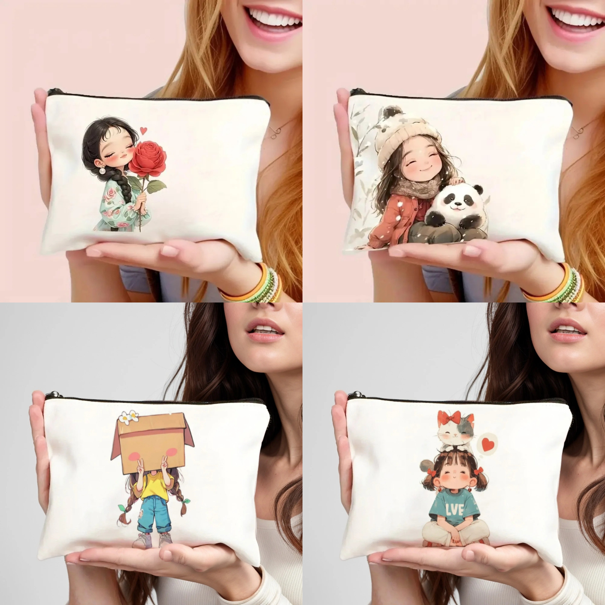 Vintage Chic Makeup Bags Zippe – обзор и цена Pencil Case Large