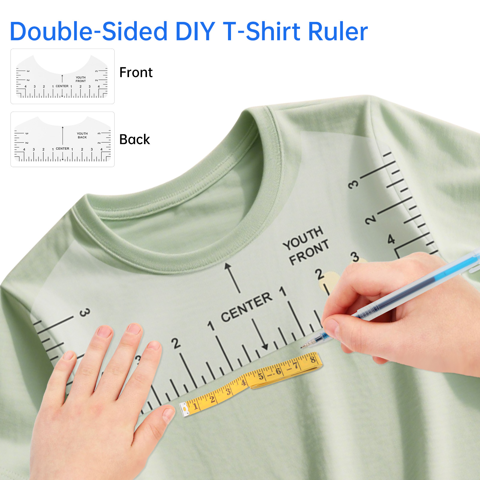 Transparent T-shirt Ruler Guid – обзор и цена Ruler Set Transparent