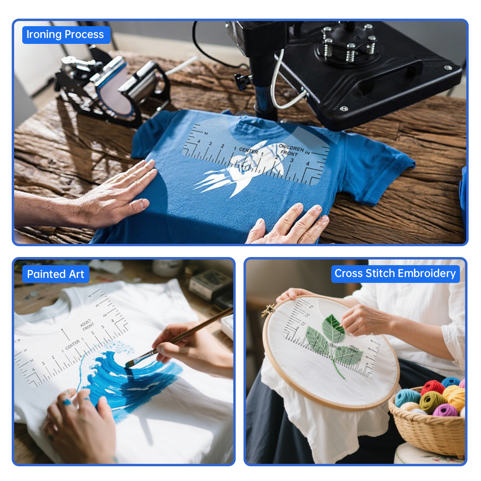 Transparent T-shirt Ruler Guid – обзор и цена Ruler Set Transparent