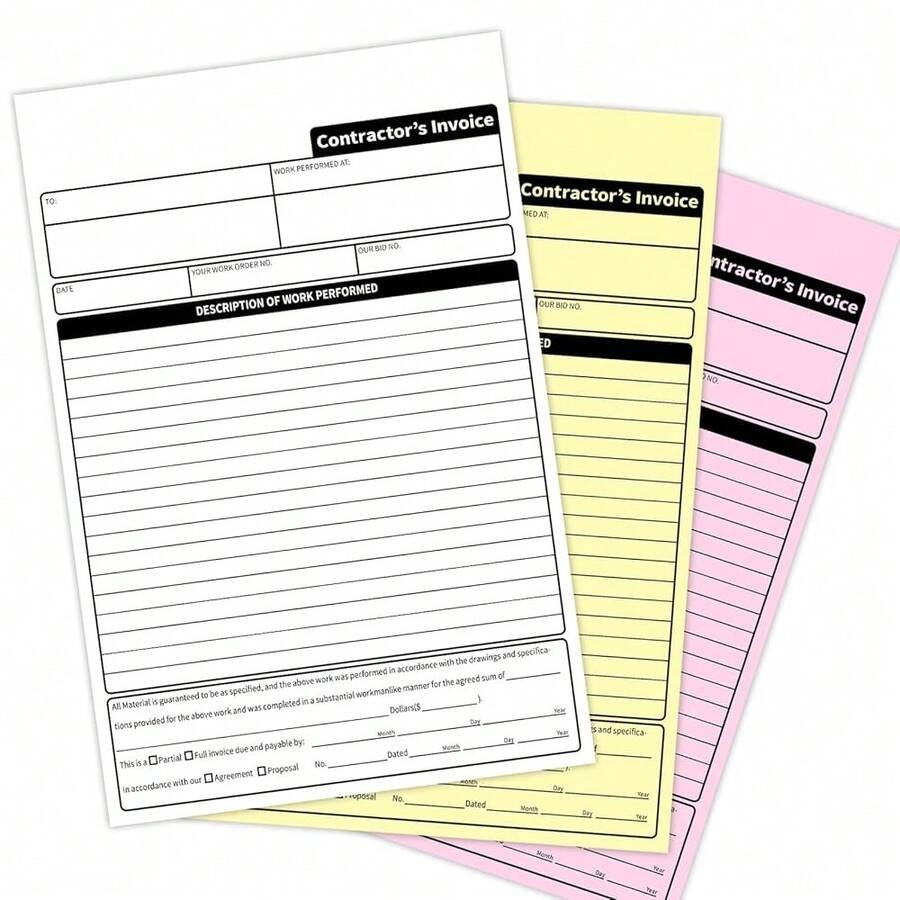 Contractor Invoice Books, 3 Pa – обзор и цена Carbon Copy Book