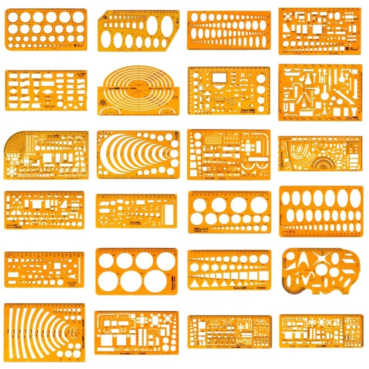 Geometric Drawing Template Set – обзор и цена Ruler Set Transparent