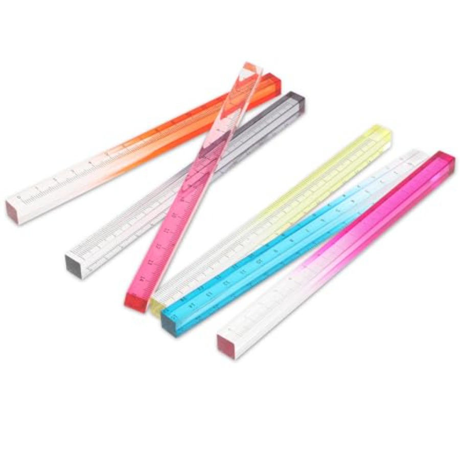 6pcs Colorful Clear Straight R – обзор и цена Ruler Set Transparent