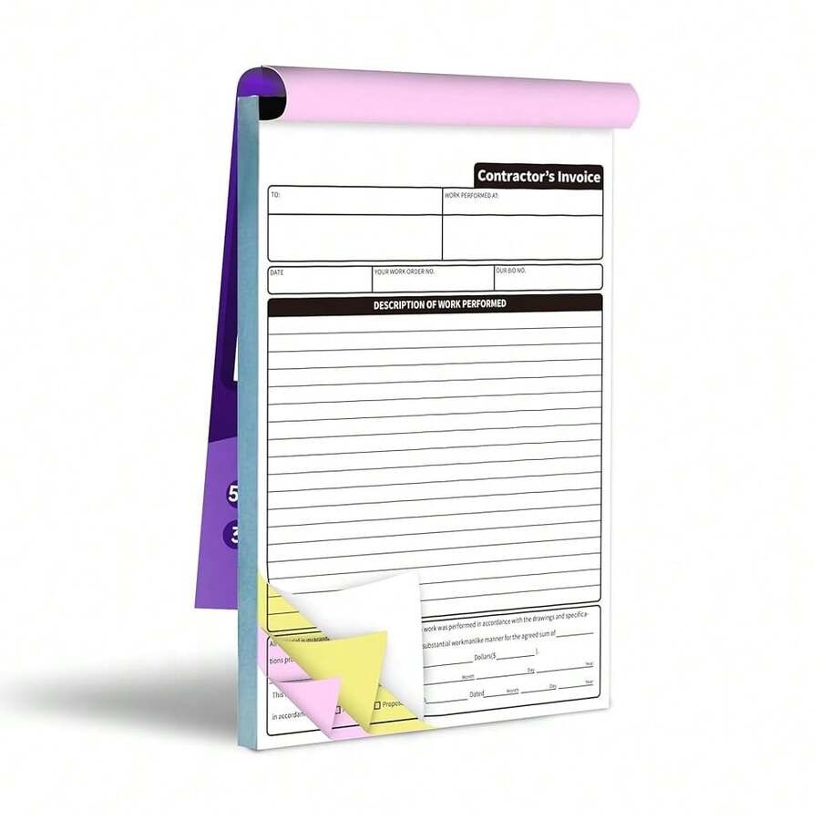 Carbonless Contractor Invoice  – обзор и цена Carbon Copy Book