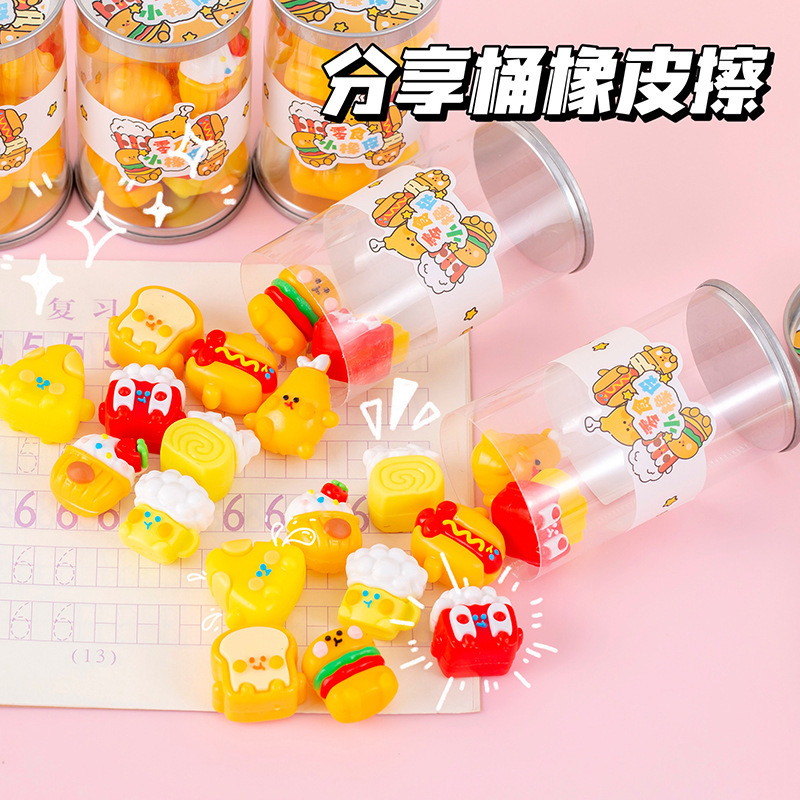 Creative Cartoon Snack Eraser  – обзор и цена Stationery Supply