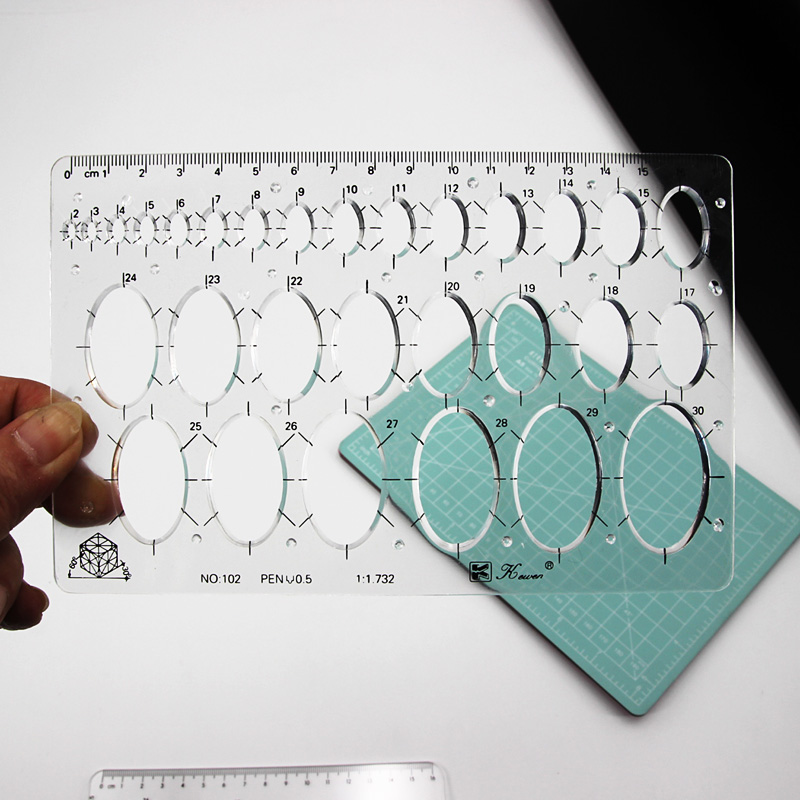 Transparent drawing size squar – обзор и цена Ruler Set Transparent
