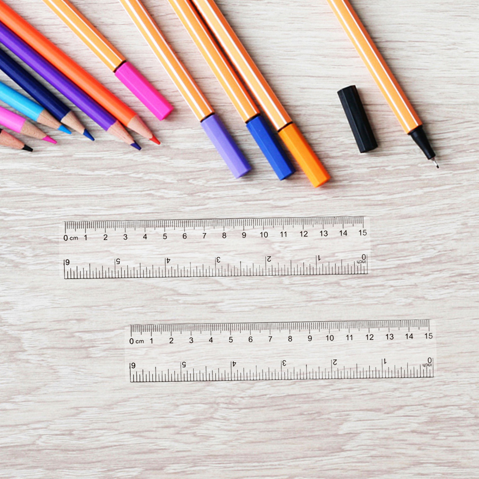 10Pcs Clear Plastic Ruler Set  – обзор и цена Ruler Set Transparent