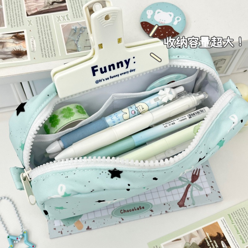 Ins Style Mint Star Mini Squar – обзор и цена Pencil Case Large