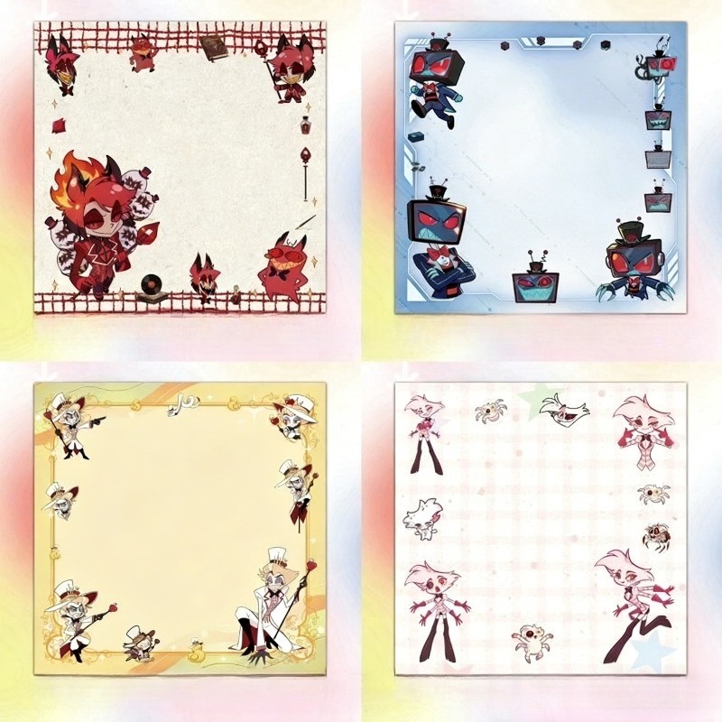 4Pcs Hazbin Hotel Zestial & Al – обзор и цена Stationery Office