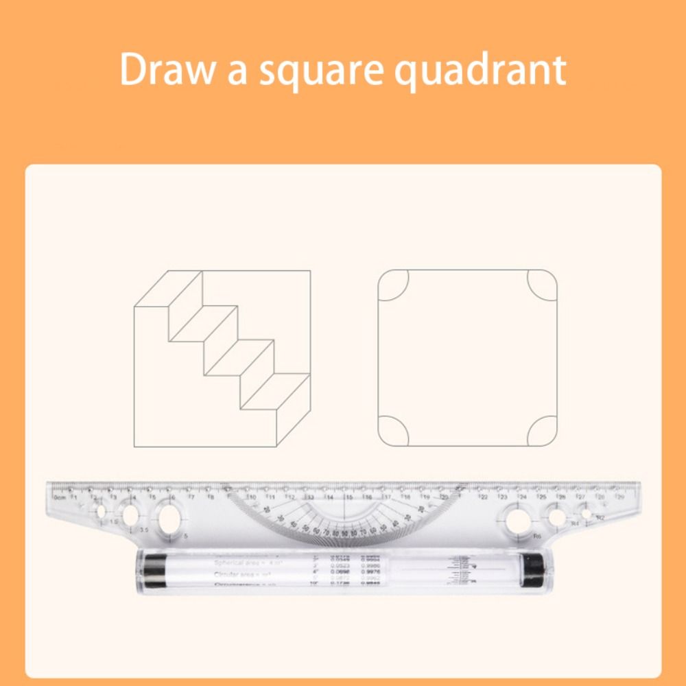 Professional Plastic Parallel  – обзор и цена Ruler Set Transparent