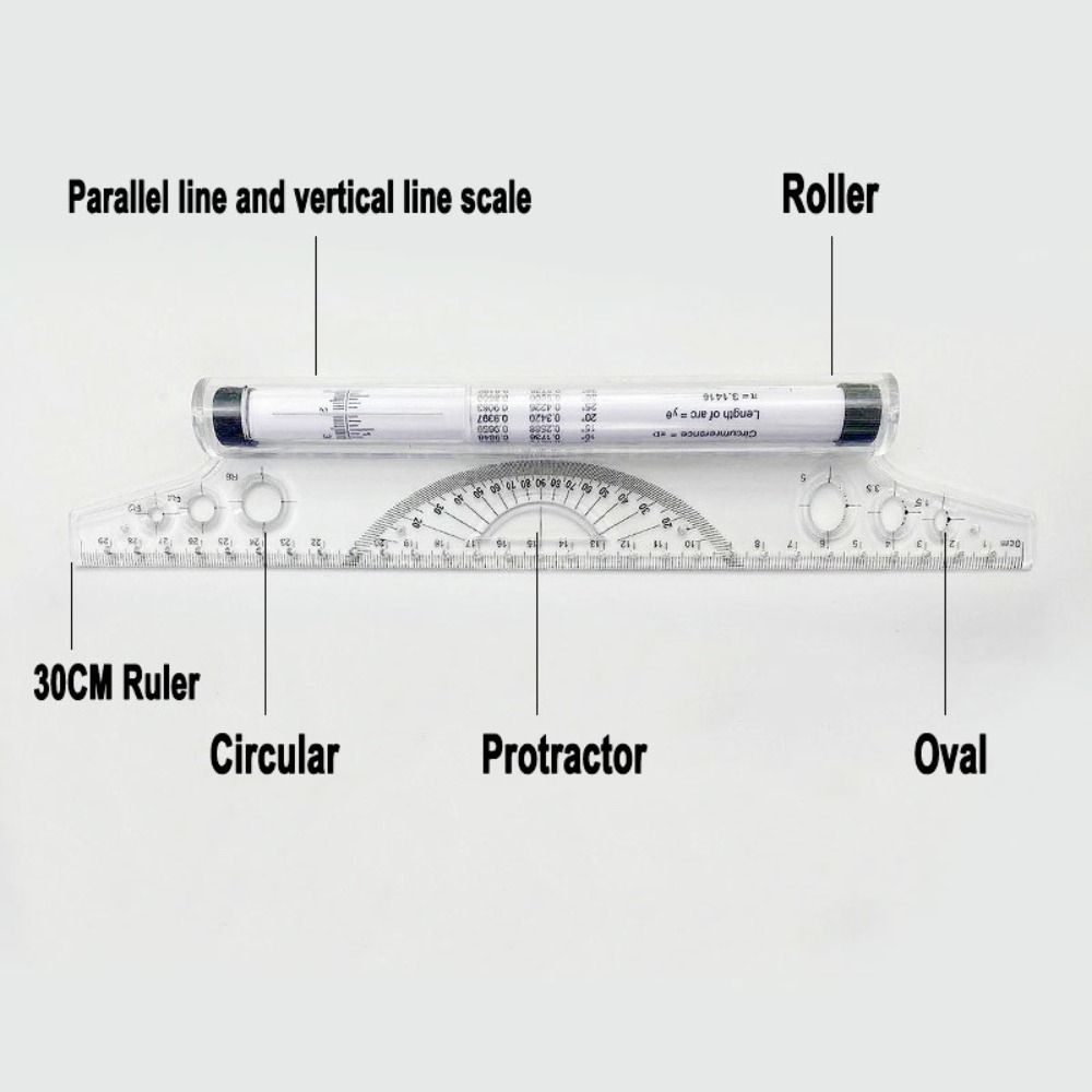 Professional Plastic Parallel  – обзор и цена Ruler Set Transparent
