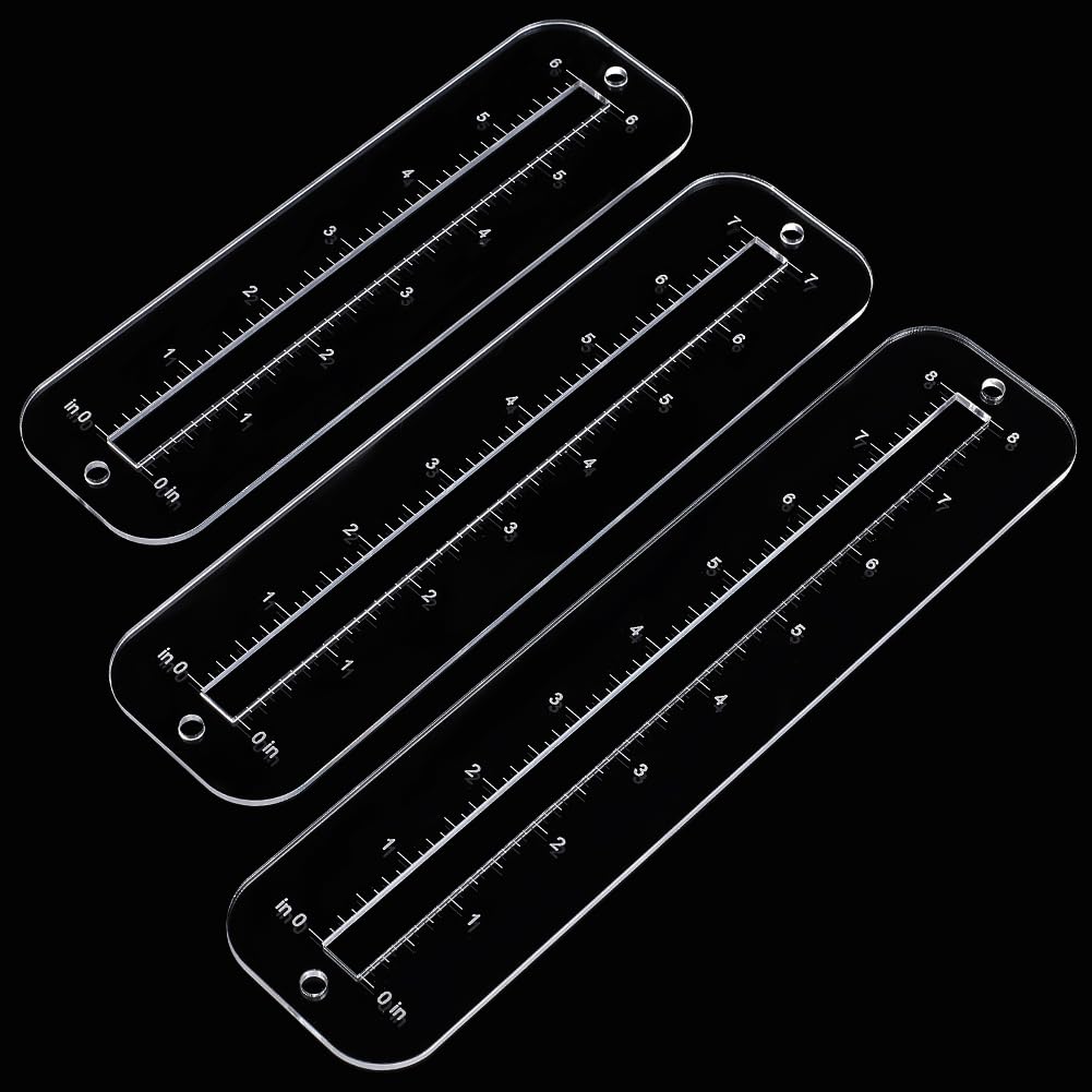 3Pcs, 3 sizes zipper making te – обзор и цена Ruler Set Transparent