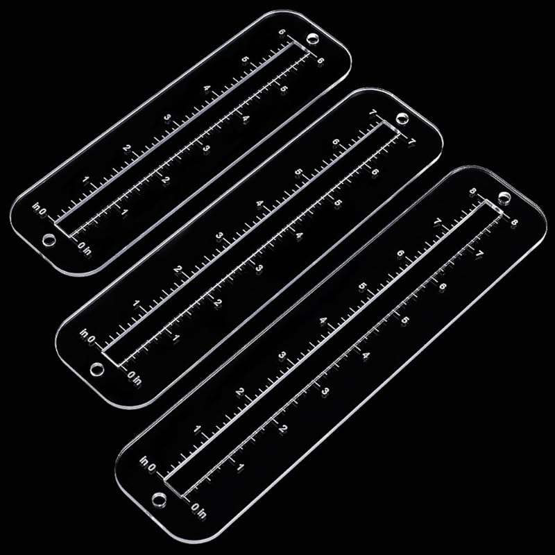 3Pcs, 3 sizes zipper making te – обзор и цена Ruler Set Transparent